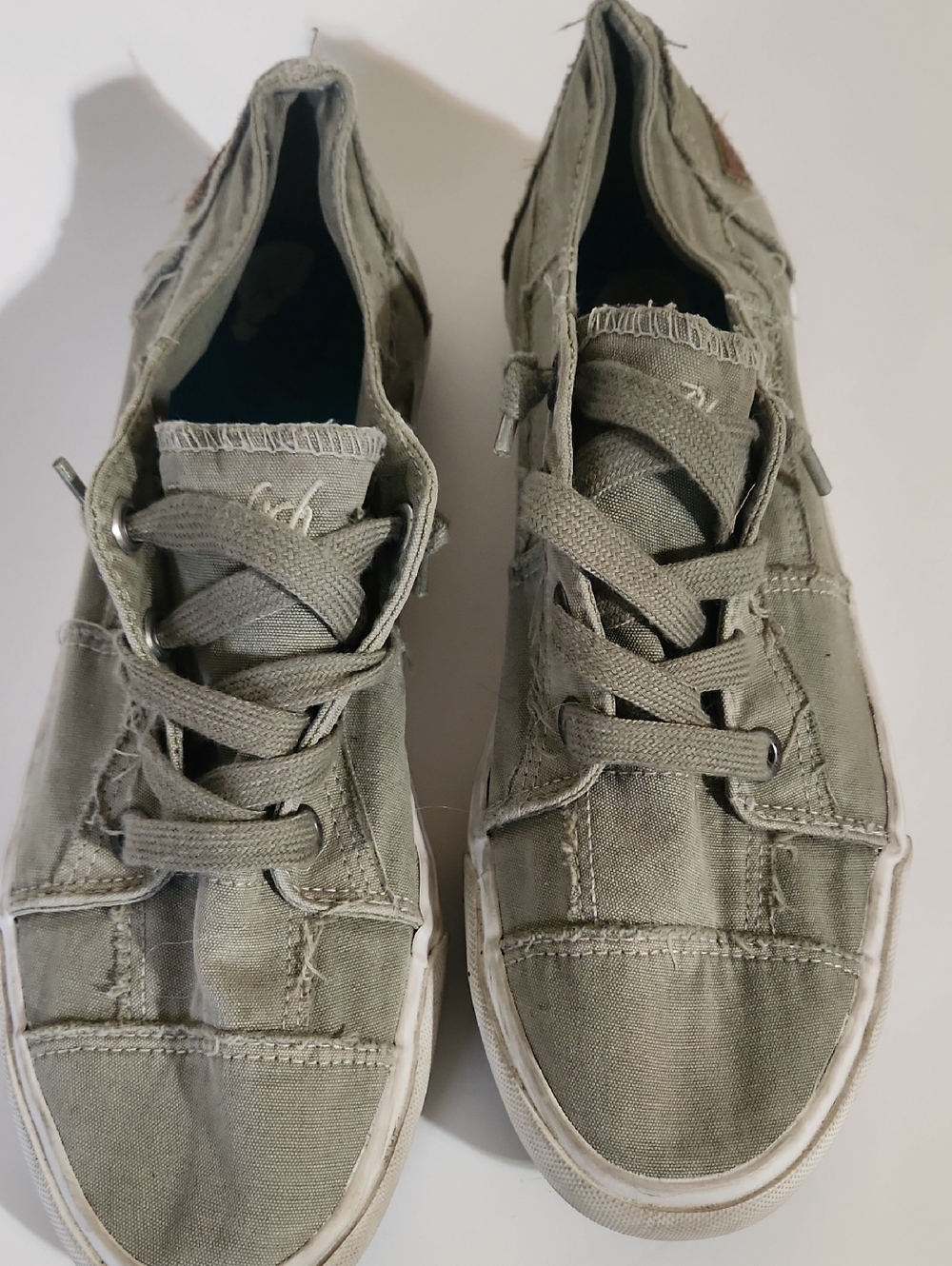 Blowfish Olive Green Canvas Sneakers